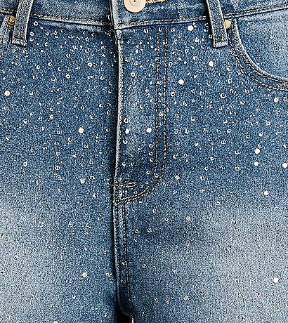 Pantaloni scurți din denim cu aplicații strălucitoare – „Sparkle Denim”