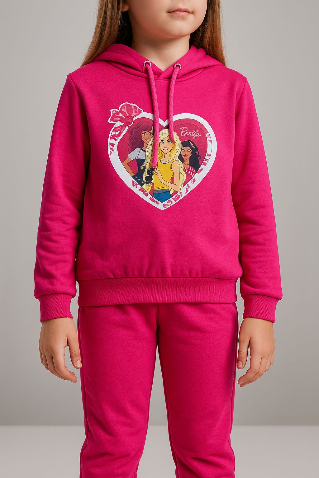 Trening fucsia cu imprimeu Barbie – Sweet Power