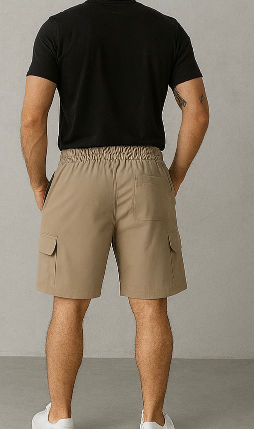 Pantaloni scurți cargo bej pentru bărbați – Urban Comfort