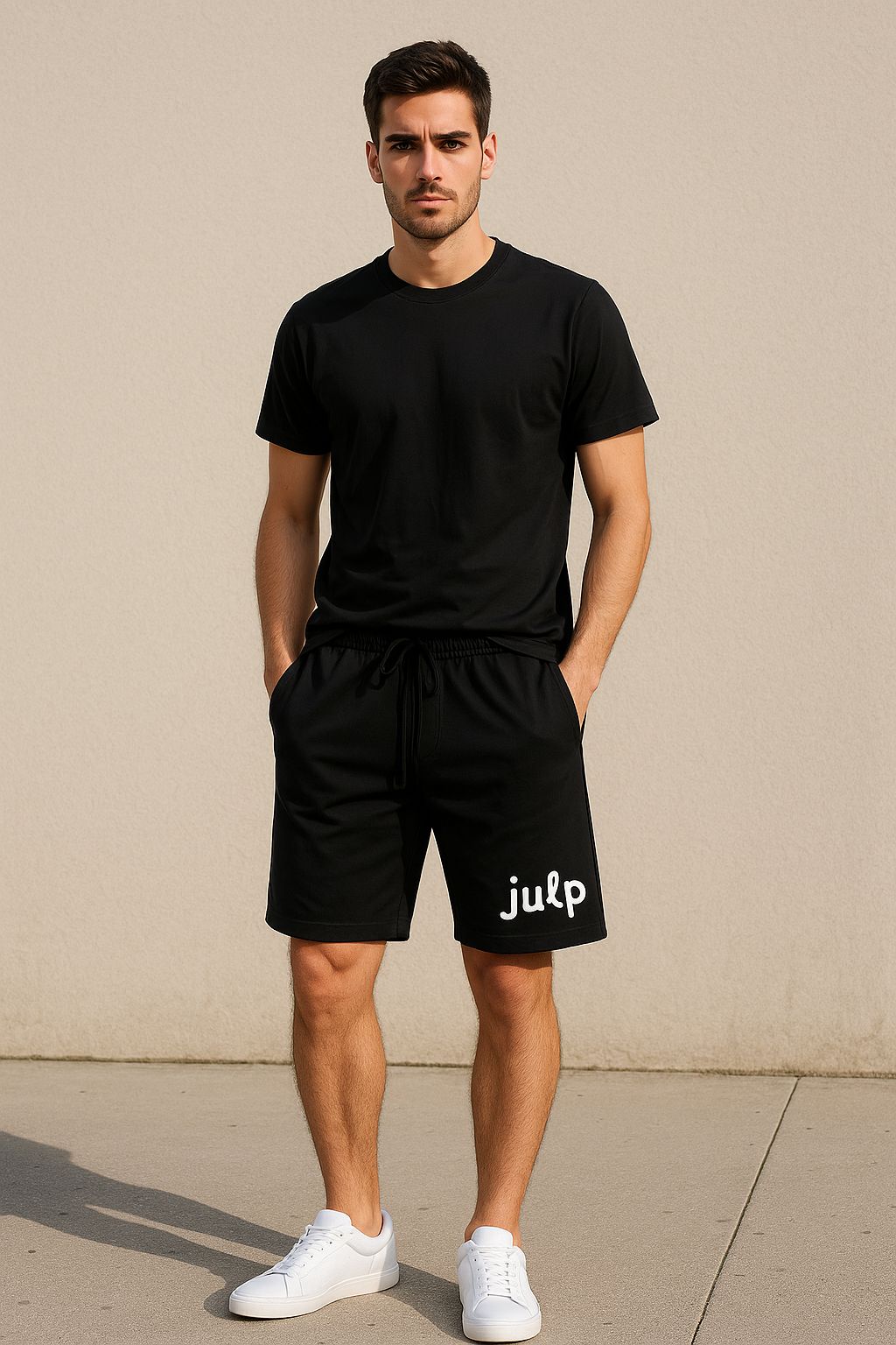 Pantaloni scurți sport „Julp” – Negru Urban